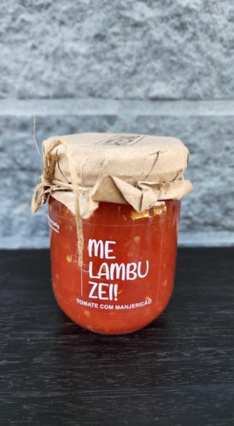 Geleia Me Lambuzei! - Tomate com Manjericão